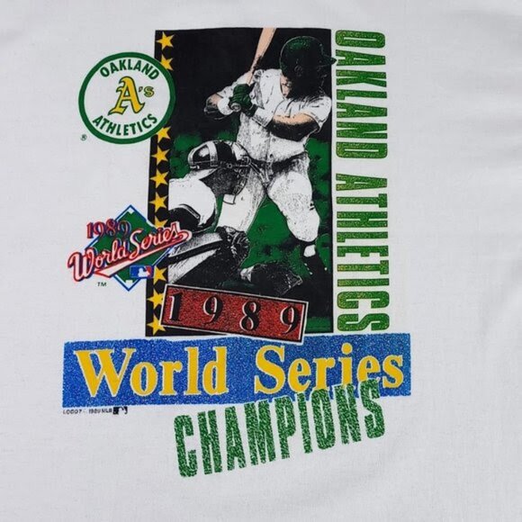 Oakland A's Athletics 1989 World Series s T shirt retro - Picture 1 of 2